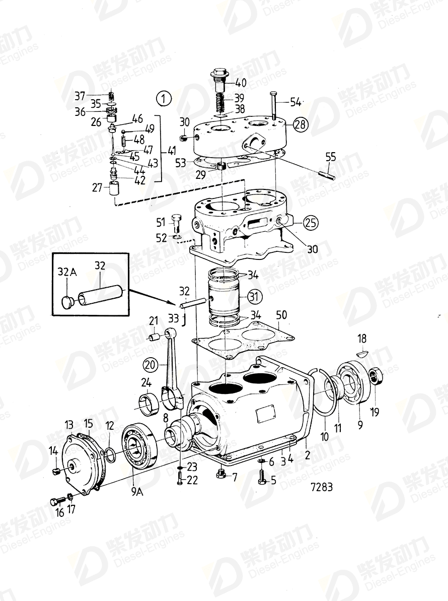 VOLVO Bearing shell 346943 Drawing